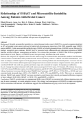 Cover page: Relationship of EMAST and Microsatellite Instability Among Patients with Rectal Cancer