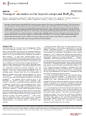 Cover page: Transport anomalies in the layered compound BaPt4Se6