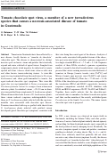 Cover page: Tomato chocolate spot virus, a member of a new torradovirus species that causes a necrosis-associated disease of tomato in Guatemala