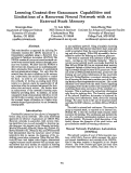 Cover page: Learning Context-free Grammars: Capabilities and Limitations of a Recurrent Neural Network with an External Stack Memory