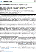 Cover page: Novel Z-DNA binding domains in giant viruses