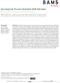 Cover page: Use-Inspired, Process-Oriented GCM Selection: Prioritizing Models for Regional Dynamical Downscaling