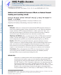 Cover page: Adolescent cannabinoid exposure effects on natural reward seeking and learning in rats