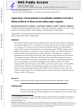 Cover page: Application of generalized concentration addition to predict mixture effects of glucocorticoid receptor ligands