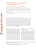 Cover page: Pervasive Neglect of Sex Differences in Biomedical Research.