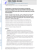 Cover page: Preoperative Computerized Tomography and Magnetic Resonance Imaging of the Pancreas Predicts Pancreatic Mass and Functional Outcomes After Total Pancreatectomy and Islet Autotransplant