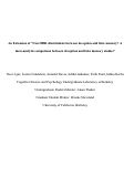 Cover page of An Extension of “Can fMRI discriminate between deception and false memory? A meta-analytic comparison between deception and false memory studies”