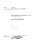 Cover page: Fractional derivative representation of seismic response of base-isolated models: theory and experiments