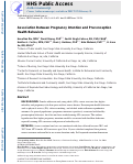 Cover page: Association between pregnancy intention and preconception health behaviors