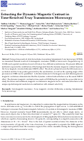 Cover page: Extracting the Dynamic Magnetic Contrast in Time-Resolved X-ray Transmission Microscopy