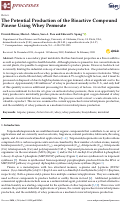 Cover page: The Potential Production of the Bioactive Compound Pinene Using Whey Permeate