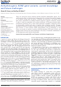 Cover page: Arrhythmogenic KCNE gene variants: current knowledge and future challenges