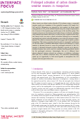 Cover page: Prolonged activation of carbon dioxide-sensitive neurons in mosquitoes