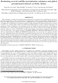 Cover page: Evaluating several satellite precipitation estimates and global ground-based dataset on Sicily (Italy)