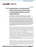 Cover page: Identification of collaborative cross mouse strains permissive to Salmonella enterica serovar Typhi infection