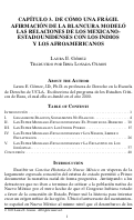 Cover page: Capítulo 3. de Cómo una Frágil Afirmación de la Blancura Modeló las Relaciones de los Mexicano-Estadounidenses con los Indios y los Afroamericanos