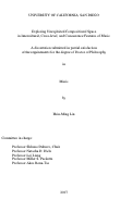 Cover page: Exploring Unexploited Compositional Space in Intercultural, Cross-level, and Concurrence Features of Music