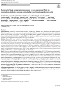 Cover page: Reversal of dual epigenetic repression of non-canonical Wnt-5a normalises diabetic corneal epithelial wound healing and stem cells.