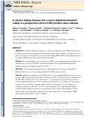 Cover page: A chronic kidney disease risk score to determine tenofovir safety in a prospective cohort of HIV-positive male veterans