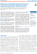 Cover page: Effectiveness of a Web-Based Provider Communications Platform in Reducing Hospital Readmissions Among Patients Receiving Dialysis: A Pilot Pre-Post Study.