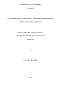 Cover page: Let’s Talk about Race: Children’s Racial, Ethnic, and National Identification and Teacher’s Socialization Practices