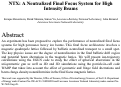 Cover page: NTX: A neutralized final focus system for high intensity beams