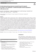 Cover page: Undermining during cutaneous wound closure for wounds less than 3 cm in diameter: a randomized split wound comparative effectiveness trial