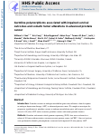 Cover page: Germline polymorphisms associated with impaired survival outcomes and somatic tumor alterations in advanced prostate cancer