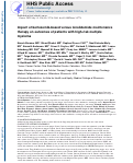 Cover page: Impact of bortezomib-based versus lenalidomide maintenance therapy on outcomes of patients with high-risk multiple myeloma.