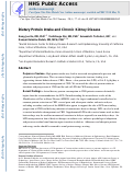 Cover page: Dietary protein intake and chronic kidney disease