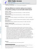 Cover page: Adult Age Differences in Decision Making Across Domains: Increased Discounting of Social and Health-Related Rewards