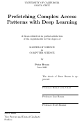 Cover page: Prefetching Complex Access Patterns with Deep Learning