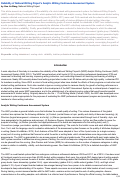 Cover page: Reliability of National Writing Project's Analytic Writing Continuum Assessment System