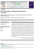 Cover page: Radiologic findings of polypoid pyeloureteritis: a case report.