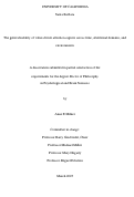 Cover page: The generalizability of value-driven attention capture across time, attentional domains, and environments