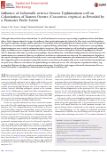 Cover page: Influence of Salmonella enterica Serovar Typhimurium ssrB on Colonization of Eastern Oysters (Crassostrea virginica) as Revealed by a Promoter Probe Screen