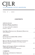 Cover page: Table of Contents