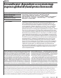Cover page: Groundwater-dependent ecosystem map exposes global dryland protection needs