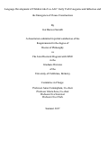 Cover page: Language Development of Children who Use AAC: Early Verb Categories and Inflection and the Emergence of Clause Constructions