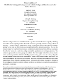 Cover page: Winners and Losers? The Effect of Gaining and Losing Access to Selective Colleges on Education and Labor Market Outcomes