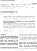 Cover page: Applying Choosing Wisely: Antinuclear Antibody (ANA) and Sub-Serology Testing in a Safety Net Hospital System