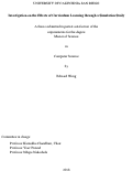 Cover page: Investigation on the Effects of Curriculum Learning through a Simulation Study