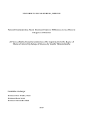 Cover page: Parental Communication About Emotional Contexts: Differences Across Discrete Categories of Emotion