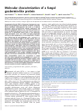 Cover page: Molecular characterization of a fungal gasdermin-like protein