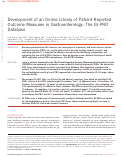 Cover page: Development of an Online Library of Patient-Reported Outcome Measures in Gastroenterology: The GI-PRO Database