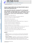 Cover page: Decision Support with the Personal Patient Profile-Prostate: A Multicenter Randomized Trial