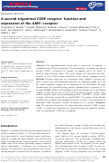 Cover page: A second trigeminal CGRP receptor: function and expression of the AMY1 receptor.