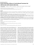 Cover page: Parent–Therapist Alliance in Family‐Based Treatment for Adolescents with Anorexia Nervosa