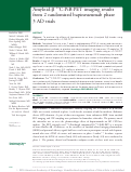 Cover page: Amyloid-&amp;bgr; 11C-PiB-PET imaging results from 2 randomized bapineuzumab phase 3 AD trials