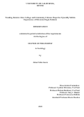 Cover page: Treading Borders: How College and Community Cultures Shape the Upwardly Mobile Experiences of Mexican-Origin Students